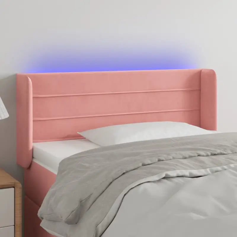 Moderno LED Hoofdbord en Voetbord voor Elke Slaapkamer - Roze / 83 x 16 x 78/88 cm / 1 - Hoofdborden en voetborden