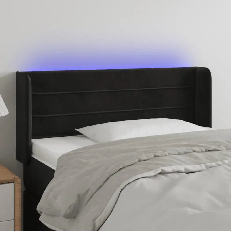 Moderno LED Hoofdbord en Voetbord voor Elke Slaapkamer - Zwart / 83 x 16 x 78/88 cm / 1 - Hoofdborden en voetborden