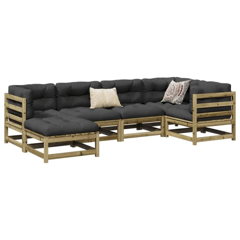 Modulair loungeset met comfortabele zitervaring en hoogte rugleuning - Tuinsets