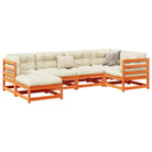 Modulair loungeset met comfortabele zitervaring en hoogte rugleuning - Wasbruin / Ja - Tuinsets