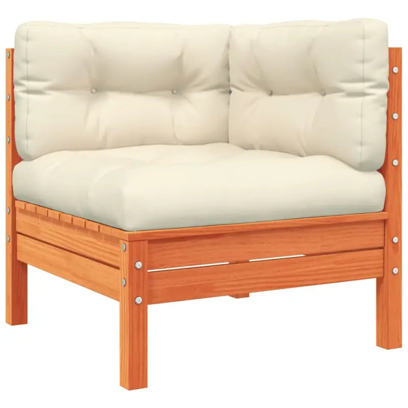 Modulair tuinset van massief grenenhout voor een comfortabele zitervaring - Tuinsets