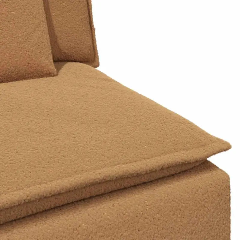 Modulaire bank met totale afmetingen en gekrulde wolachtige uitstraling - Bankelementen