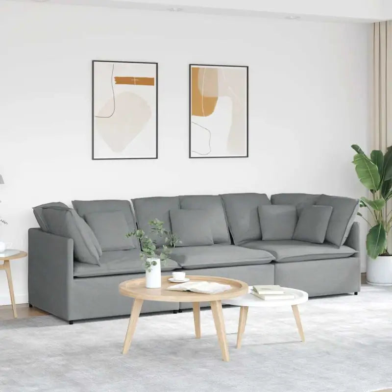 Modulaire bank voor dagelijks gebruik met elegante design en totale afmetingen - Banken