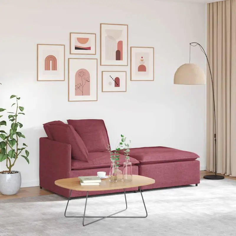 Modulaire bank voor dagelijks gebruik met totale afmetingen en elegant design - Zwart - Bankelementen