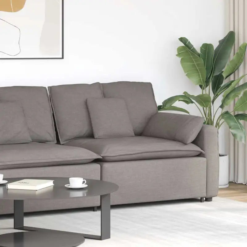 Modulaire hoekmodule voor bankgebruik en stijlvolle zithoeken - Taupe / end sofa - Bankelementen