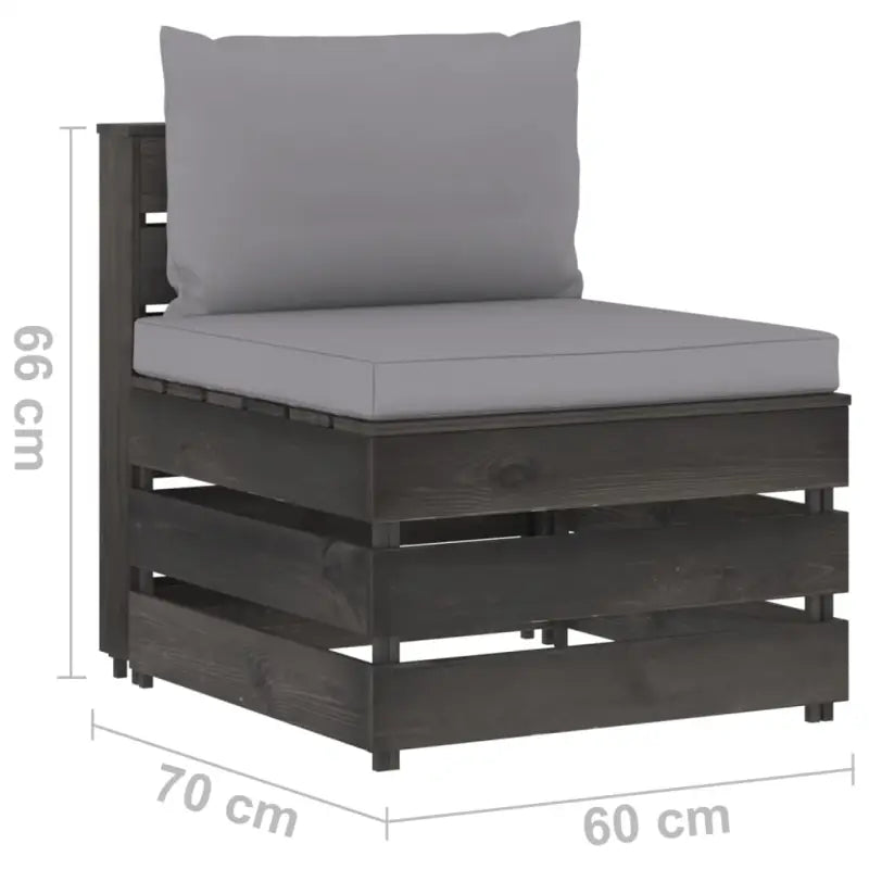 Modulaire houten tuinbank voor ontspannen en samen genieten - Modulaire tuinbanken