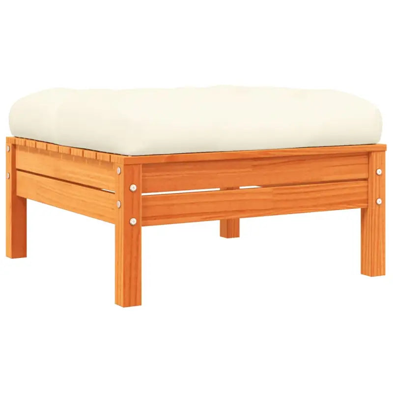 Modulaire loungeset in massief grenenhout voor een comfortabele zitervaring - Tuinsets