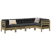 Modulaire loungeset met comfortabele zitervaring en hoogte rugleuning - Tuinsets