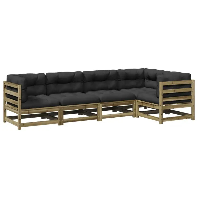 Modulaire loungeset met hoogte rugleuning voor comfortabele zitervaring - Tuinsets