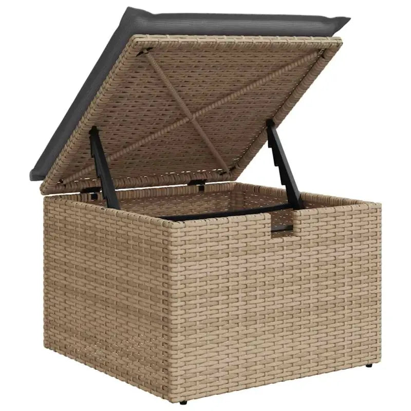 Modulaire poly rattan loungeset met waterdichte tas voor elk terras - Tuinsets