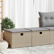 Modulaire poly rattan loungeset met waterdichte tas voor elk terras - Tuinsets