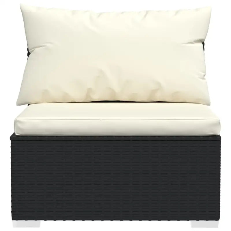 Modulaire poly rattan tuinset met comfortabele zitkussens en instelbare diepte - Tuinsets