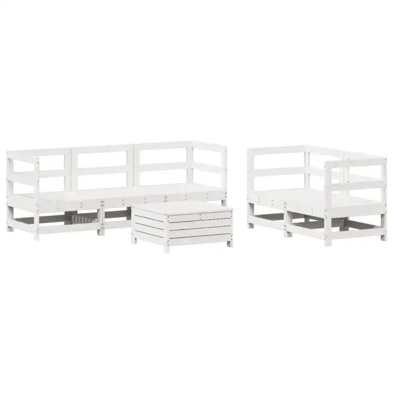 Modulaire tuin loungeset van massief grenenhout met comfortabele afmetingen - Tuinsets