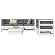 Modulaire tuin loungeset van massief grenenhout met comfortabele afmetingen - Tuinsets