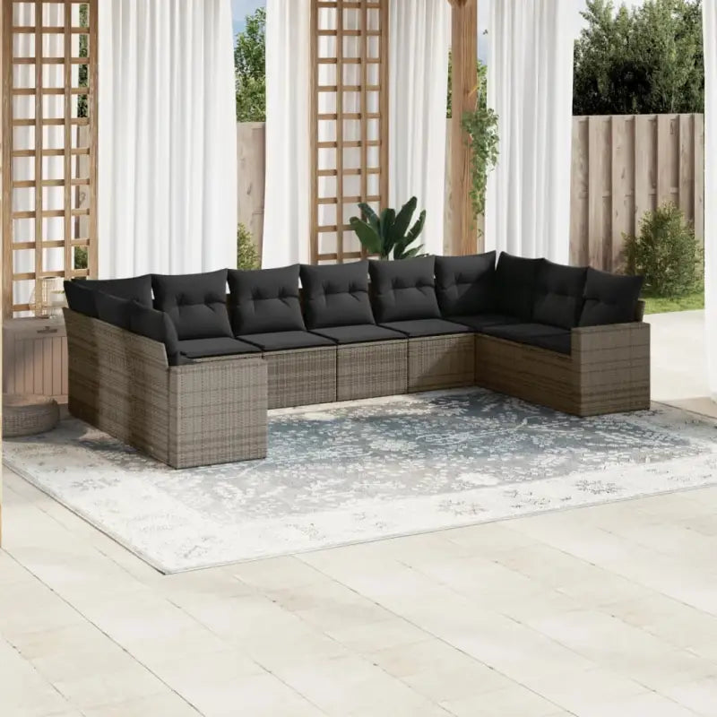 Modulaire tuinbank met gepoedercoat staal afmetingen en waterdichte tas - Grijs / 1 / Zonder tafel - Modulaire