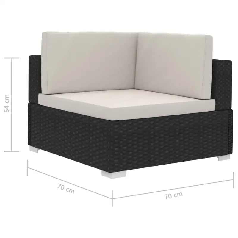 Modulaire tuinbank met gepoedercoat stalen frame voor buitengebruik - Modulaire tuinbanken