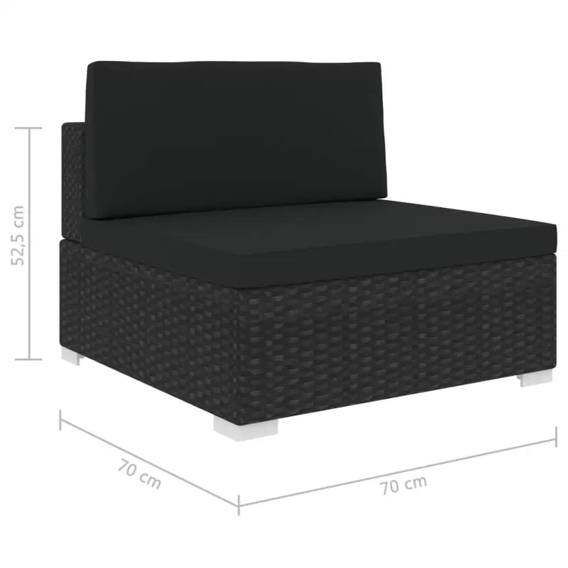 Modulaire tuinbank met gepoedercoat stalen frame voor buitengebruik - Modulaire tuinbanken