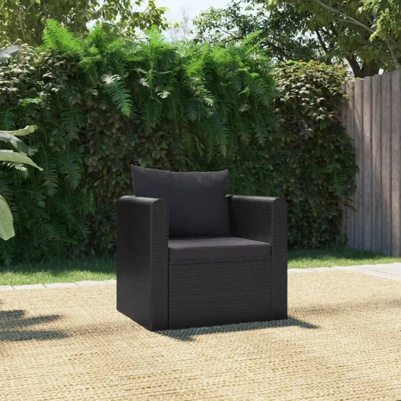 Modulaire tuinbank met poly rattan en gepoedercoat stalen frame - 1 / Eenpersoonsbank - Modulaire tuinbanken