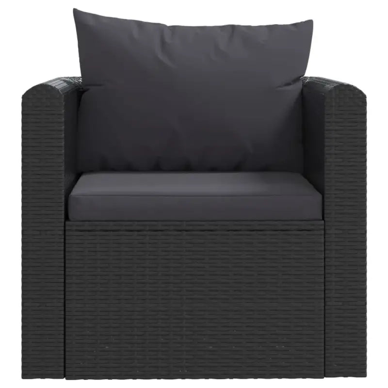 Modulaire tuinbank met poly rattan en gepoedercoat stalen frame - Modulaire tuinbanken