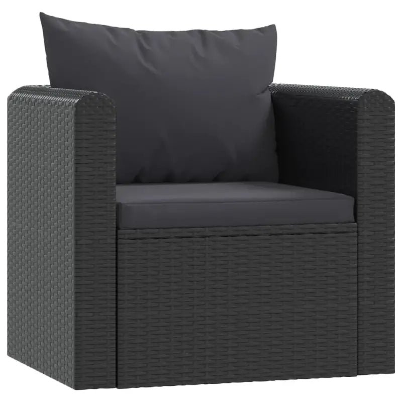 Modulaire tuinbank met poly rattan en gepoedercoat stalen frame - Modulaire tuinbanken