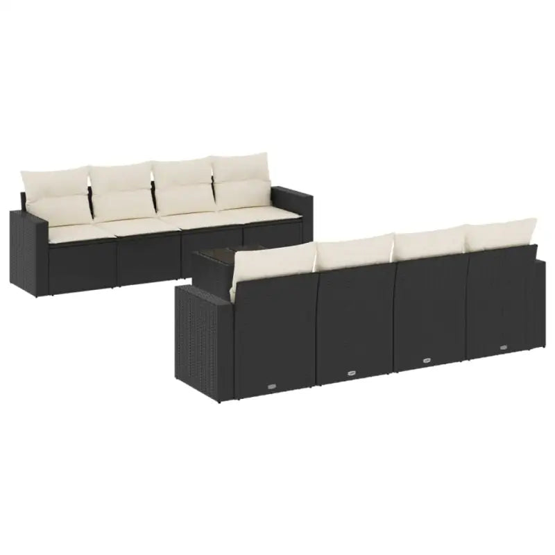 Modulaire tuinbank met waterdichte tas en zwart gepoedercoat staal - Modulaire tuinbanken
