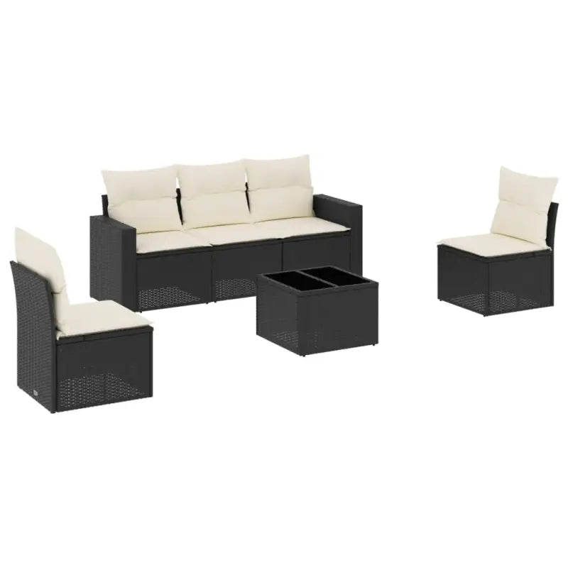 Modulaire tuinbank set met zwart gepoedercoat staal en waterdichte tas - Modulaire tuinbanken