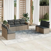 Modulaire tuinbank van gepoedercoat staal met poly rattan en waterdichte tas - Modulaire tuinbanken