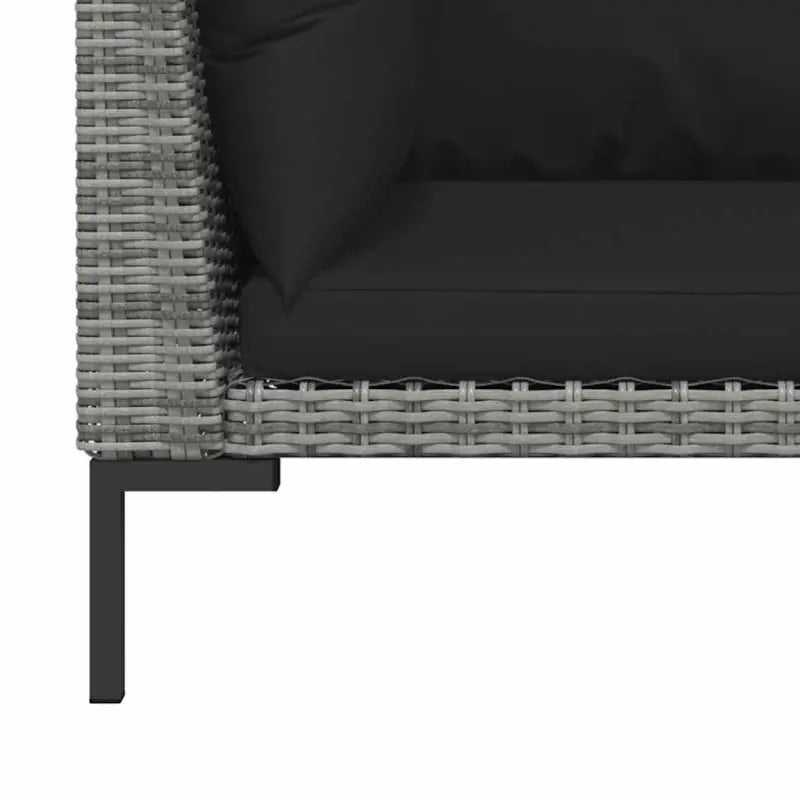 Modulaire tuinbank van halfrond poly rattan voor trendy buitenruimte - Modulaire tuinbanken