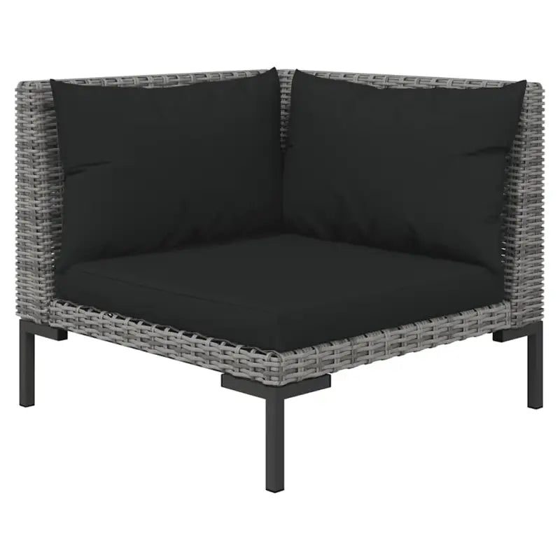 Modulaire tuinbank van halfrond poly rattan voor trendy buitenruimte - Modulaire tuinbanken