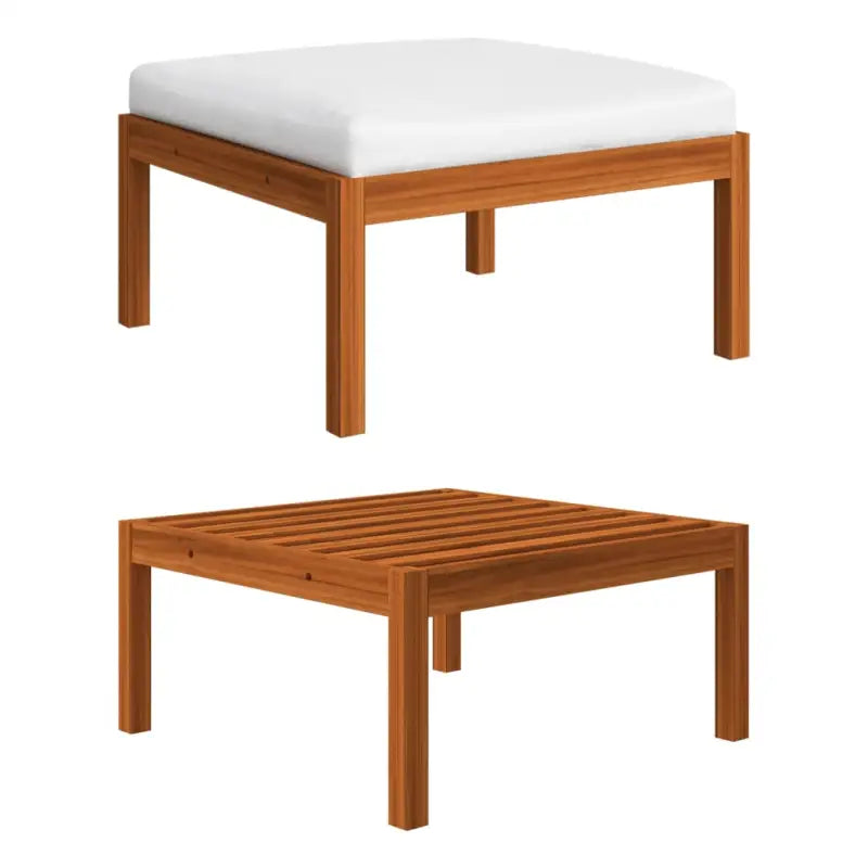 Modulaire tuinbank van massief acaciahout voor stijl en comfort - Modulaire tuinbanken