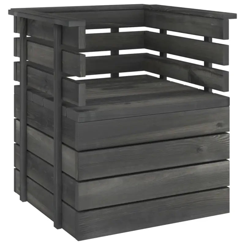 Modulaire tuinbank van massief grenenhout voor ontspanning en gezelligheid - 1 / Fauteuil - Modulaire tuinbanken