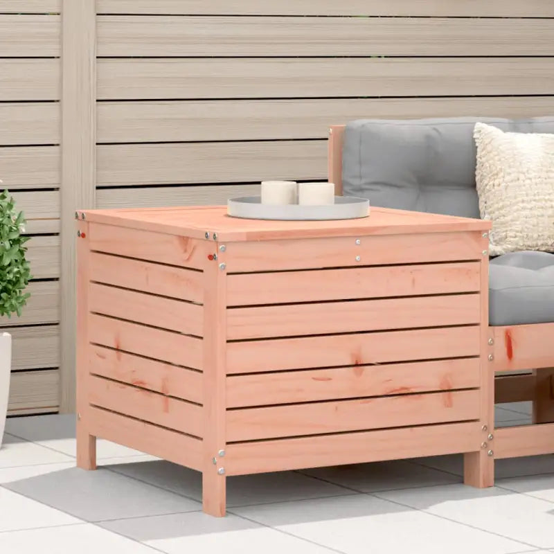 Modulaire tuinbank van massief grenenhout voor terras en patio - Onbehandeld douglashout / 1 / Hoge hocker - Modulaire