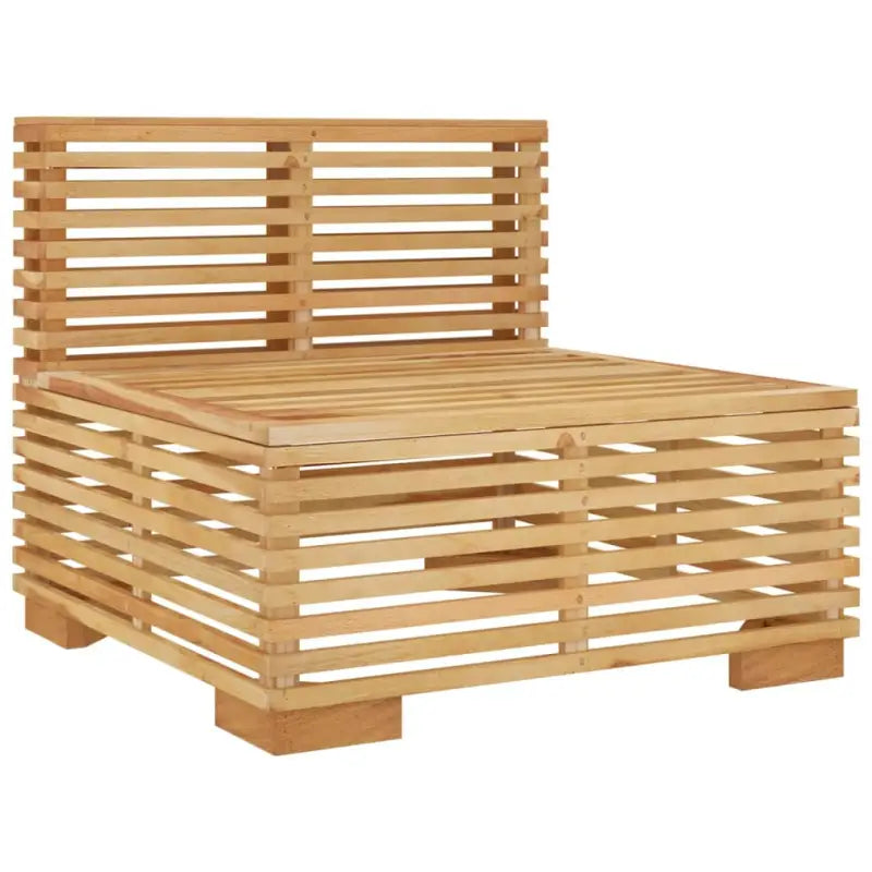 Modulaire tuinbank van massief teakhout fijn geschuurd met zachte kussens - Modulaire tuinbanken