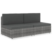 Modulaire tuinbank van poly rattan voor alle seizoenen - Modulaire tuinbanken