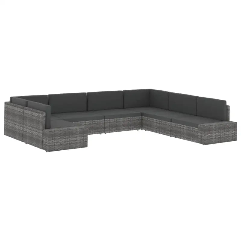 Modulaire tuinbank van poly rattan voor alle seizoenen - Modulaire tuinbanken