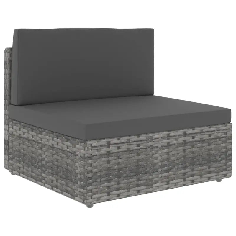 Modulaire tuinbank van poly rattan voor alle seizoenen - Modulaire tuinbanken