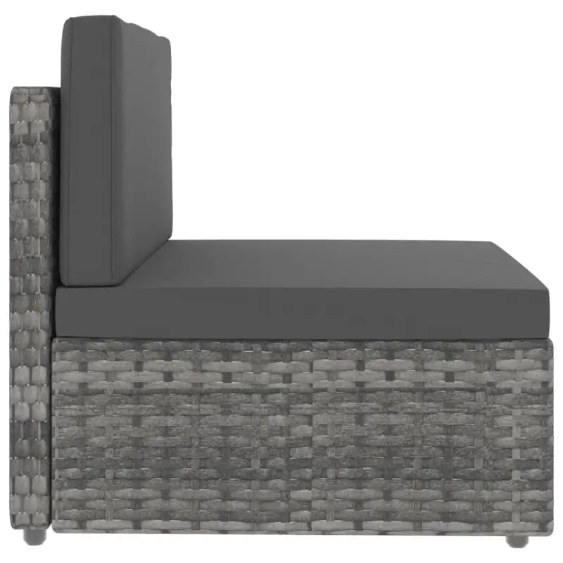 Modulaire tuinbank van poly rattan voor alle seizoenen - Modulaire tuinbanken
