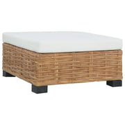 Modulaire tuinbank voetensteun in natuurlijk rattan met levering bevat - Modulaire tuinbanken
