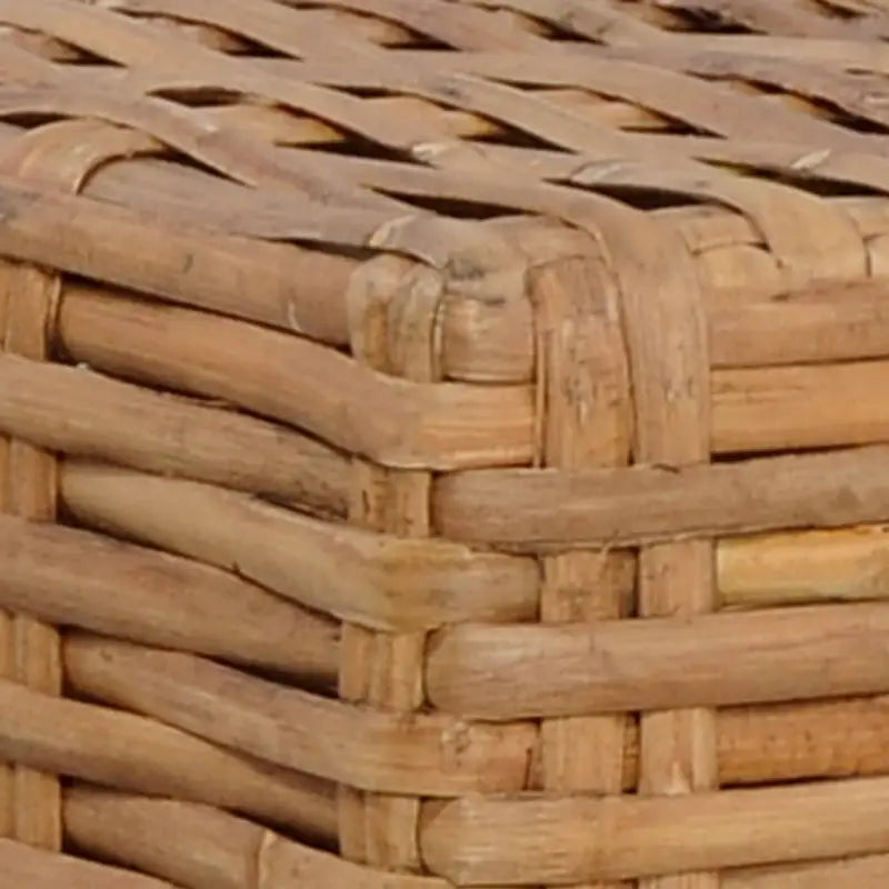 Modulaire tuinbank voetensteun in natuurlijk rattan met levering bevat - Modulaire tuinbanken