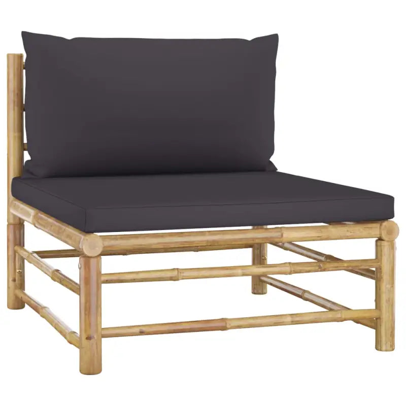Modulaire tuinbank voor gezellige zithoek in je tuin of terras - Donkergrijs / 1 / Middenbank - Modulaire tuinbanken