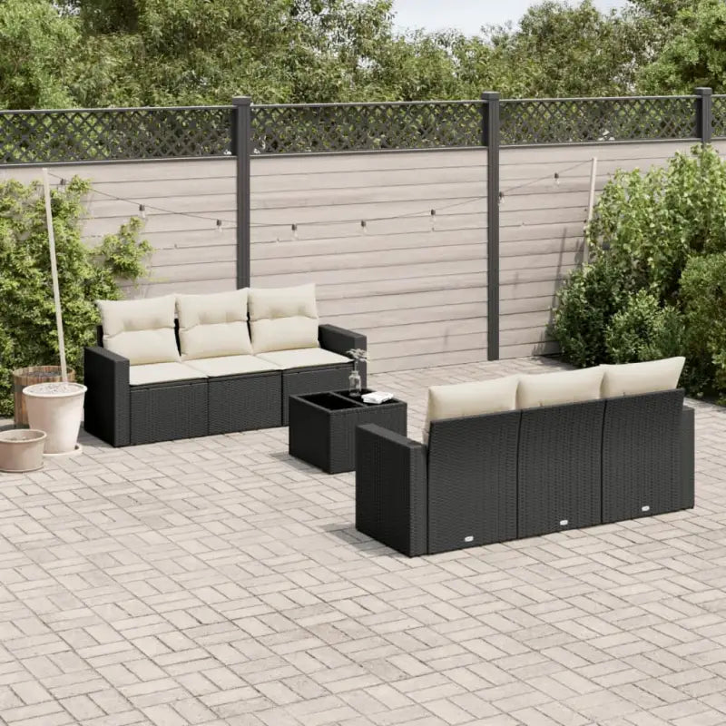 Modulaire tuinbanken in zwart materiaal en gepoedercoat staal - Modulaire tuinbanken