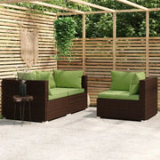 Modulaire tuinbanken met klein rugkussen voor comfortabele outdoor ontspanning - Modulaire tuinbanken