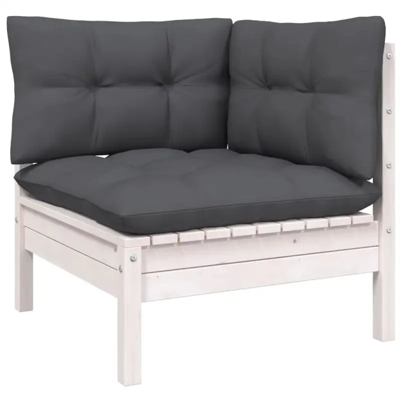 Modulaire tuinbanken met massief grenenhout en comfortabele rug- en zijkussen - Modulaire tuinbanken