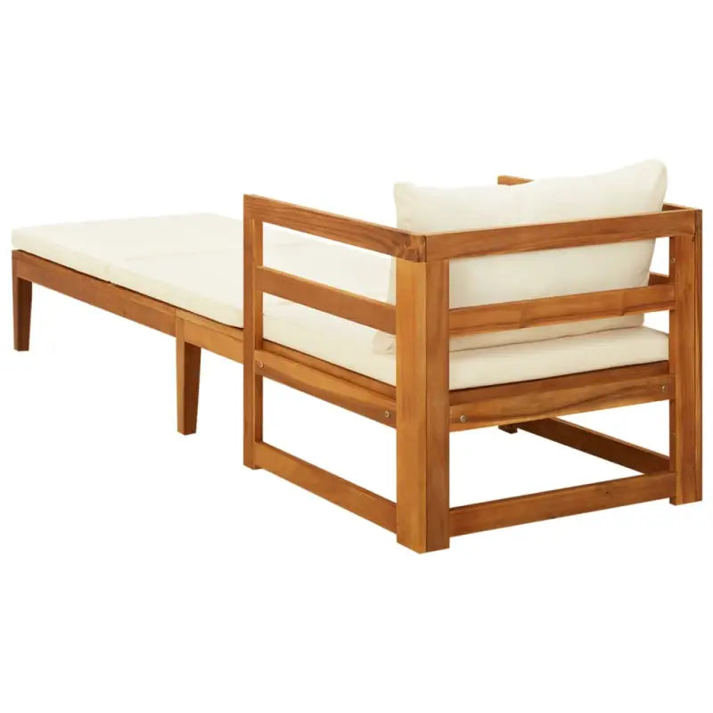 Modulaire tuinbanken van massief acaciahout met dikte kussen voor comfort - Modulaire tuinbanken