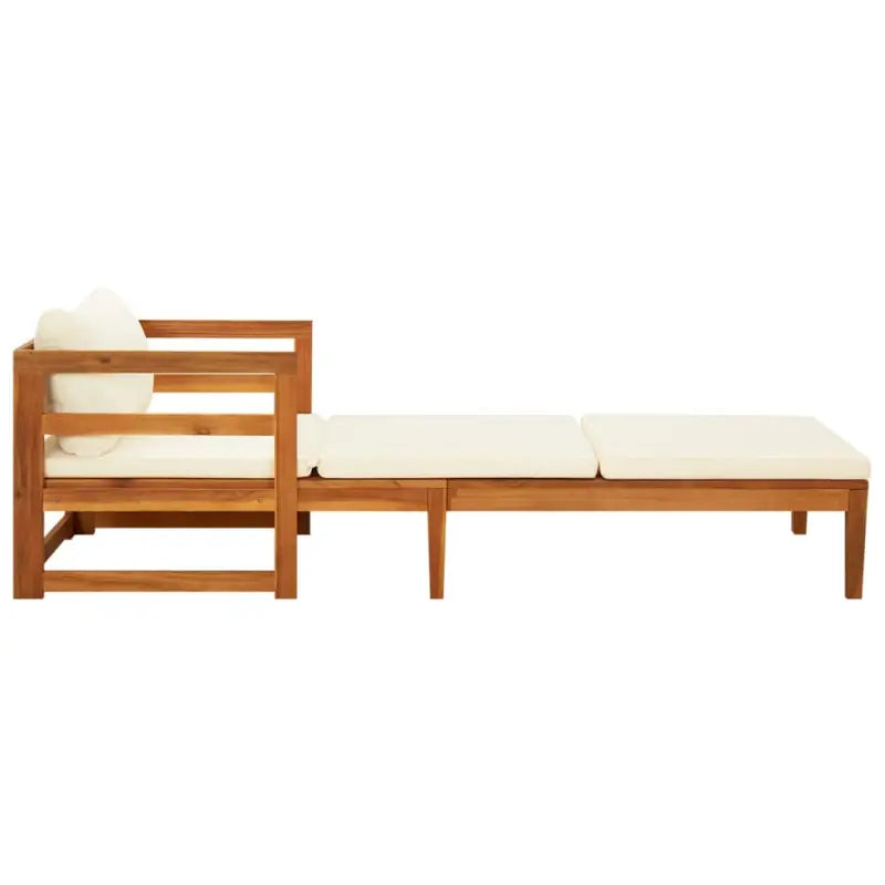 Modulaire tuinbanken van massief acaciahout met dikte kussen voor comfort - Modulaire tuinbanken
