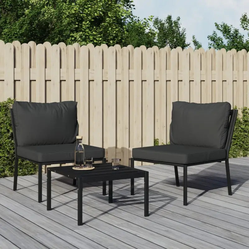 Modulaire Tuinbanken voor een stijlvolle en stabiele tuinset - Grijs / 2 - Modulaire tuinbanken