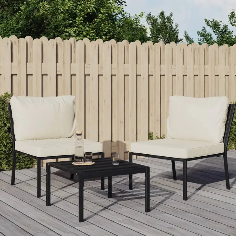 Modulaire Tuinbanken voor een stijlvolle en stabiele tuinset - Zand / 2 - Modulaire tuinbanken