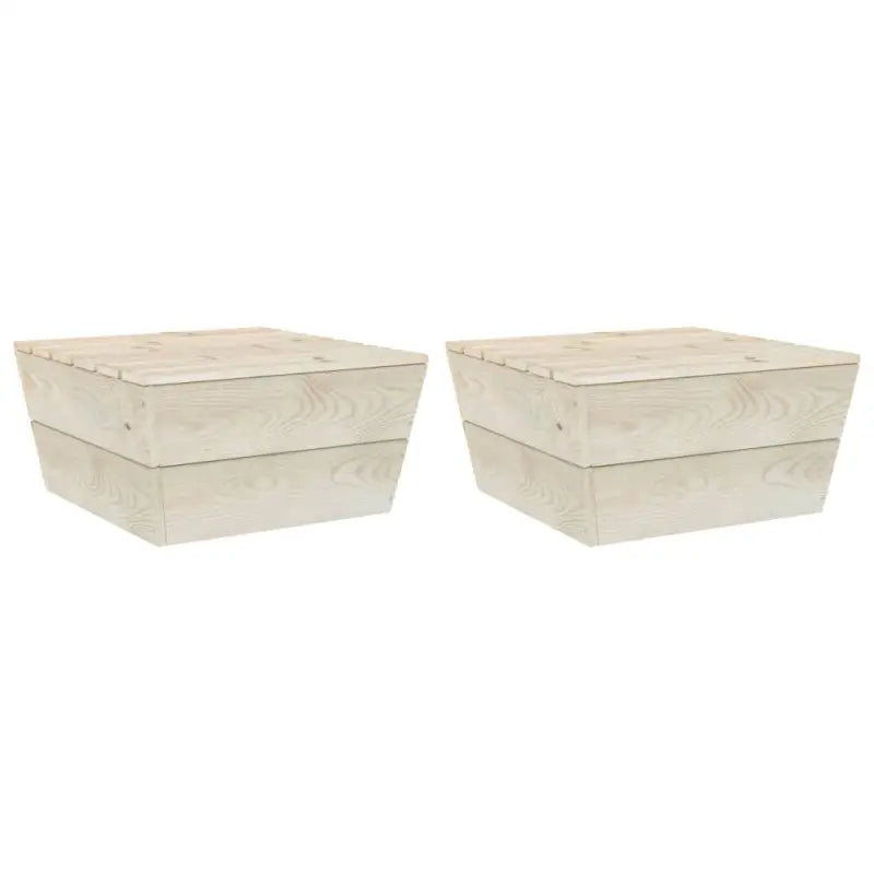 Modulaire tuinbankset met geïmpregneerd vurenhout voor buitengebruik - 1 / Tafel (2 st) - Modulaire tuinbanken