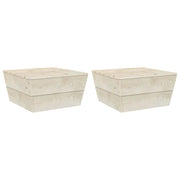 Modulaire tuinbankset met geïmpregneerd vurenhout voor buitengebruik - Modulaire tuinbanken