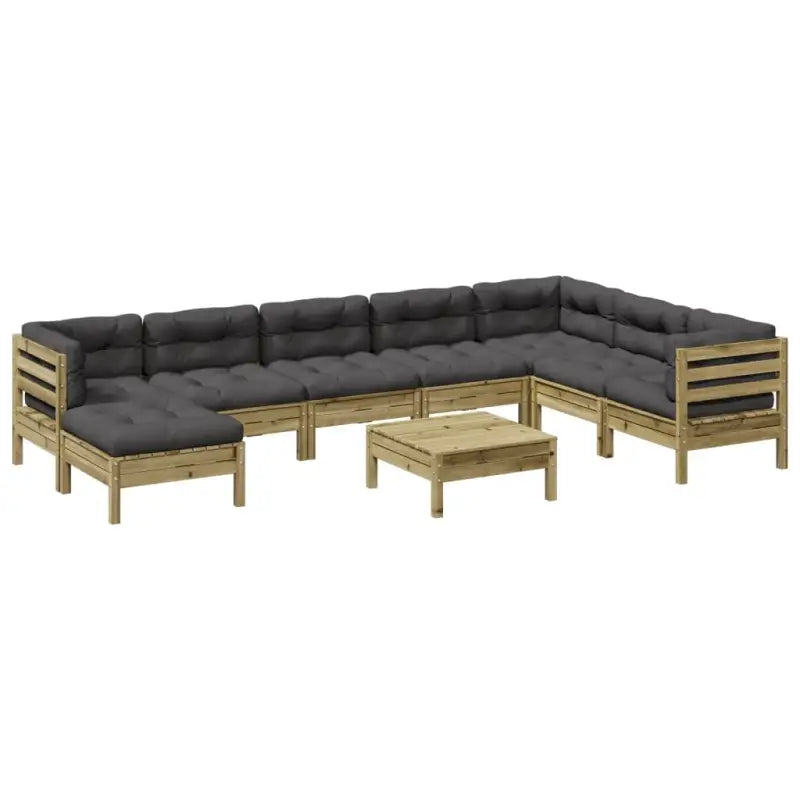 Modulaire tuinset met comfortabele zitervaring en ruime afmetingen zitting - Tuinsets